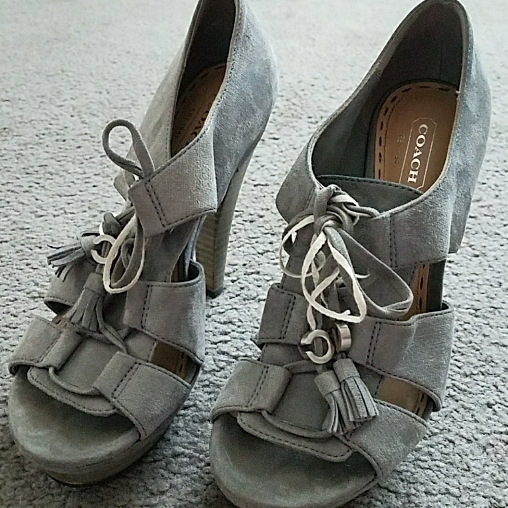 Authentic New Coach Heel Platforms